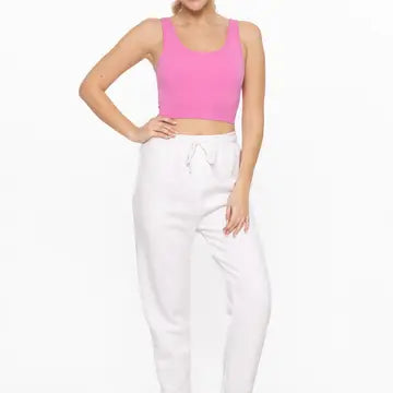 Mono B Seamless Ribbed Crop Tank