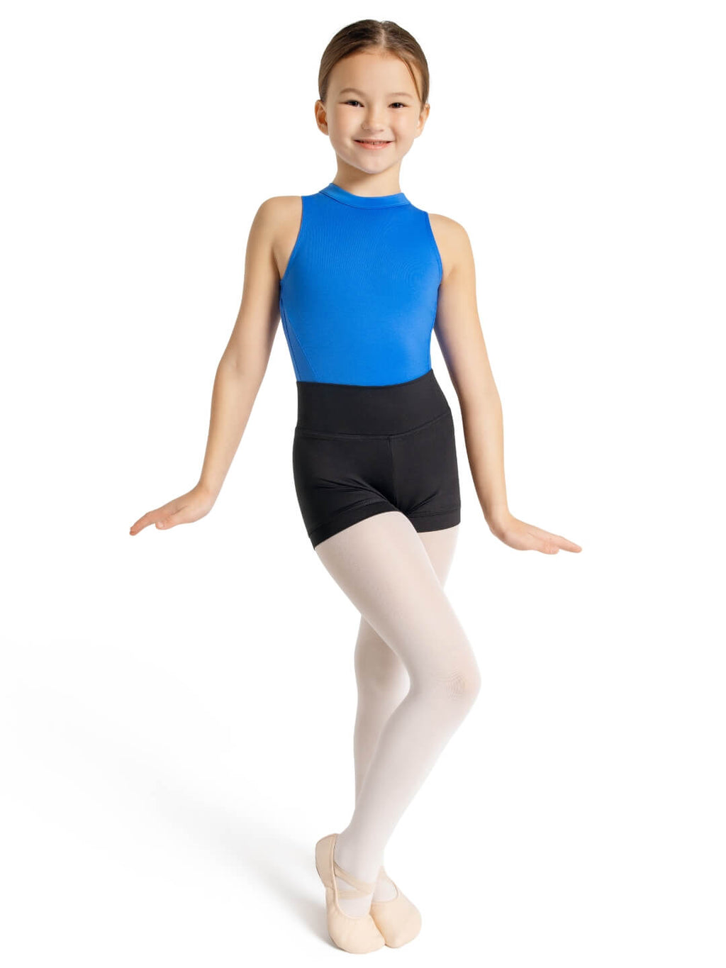 Capezio High Waist Bikers–Child