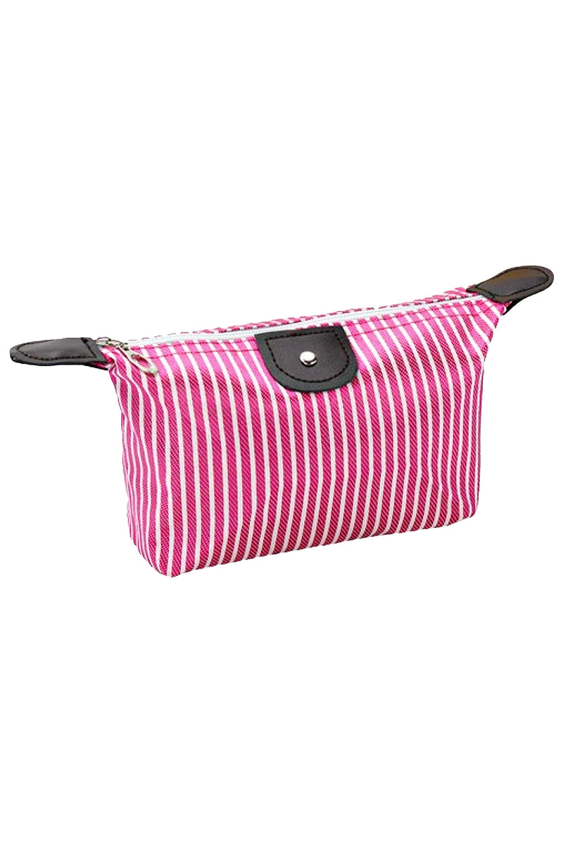 Striped Cosmetic Bag
